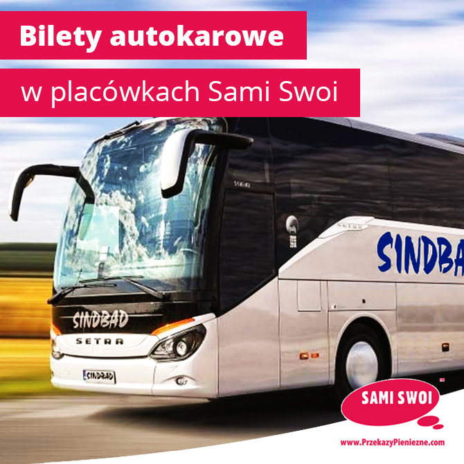 Bilety autokarowe w placówkach Sami Swoi!