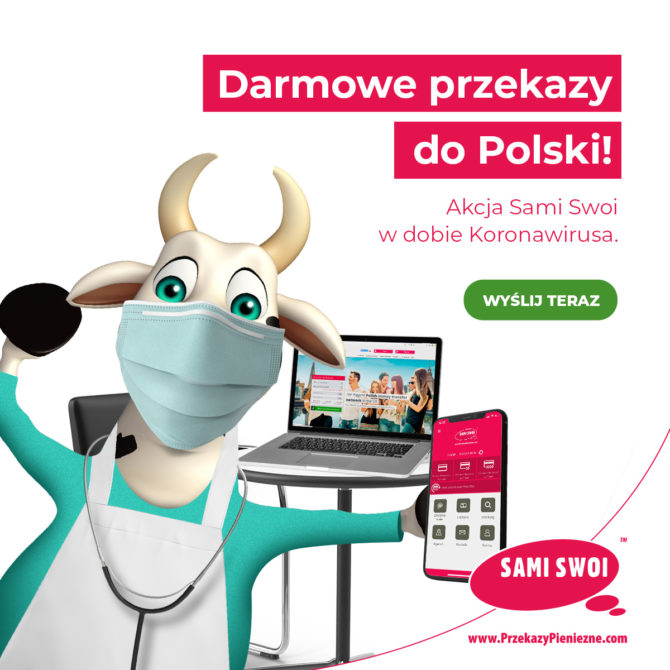 Darmowe przekazy do Polski! Akcja Sami Swoi w dobie Koronawirusa
