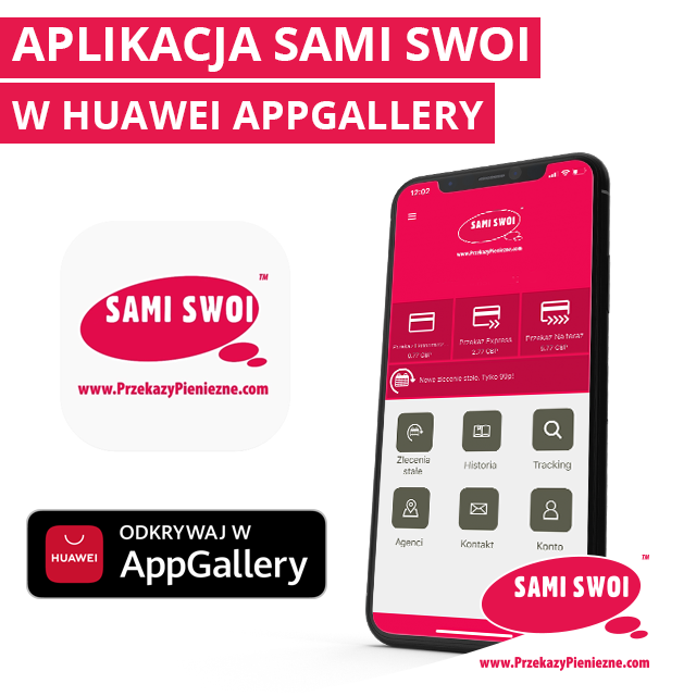 Aplikacja Sami Swoi w Huawei AppGallery!