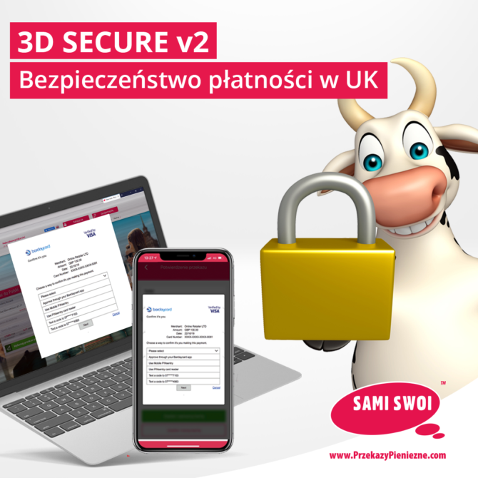 3D Secure 2. Ważna informacja! Zmiany dotyczące bezpieczeństwa płatności w UK.
